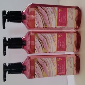 3 Bath & Body Works PINK APPLE PUNCH Gel Hand Soap - NEW!!!